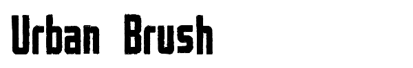 Urban Brush font preview